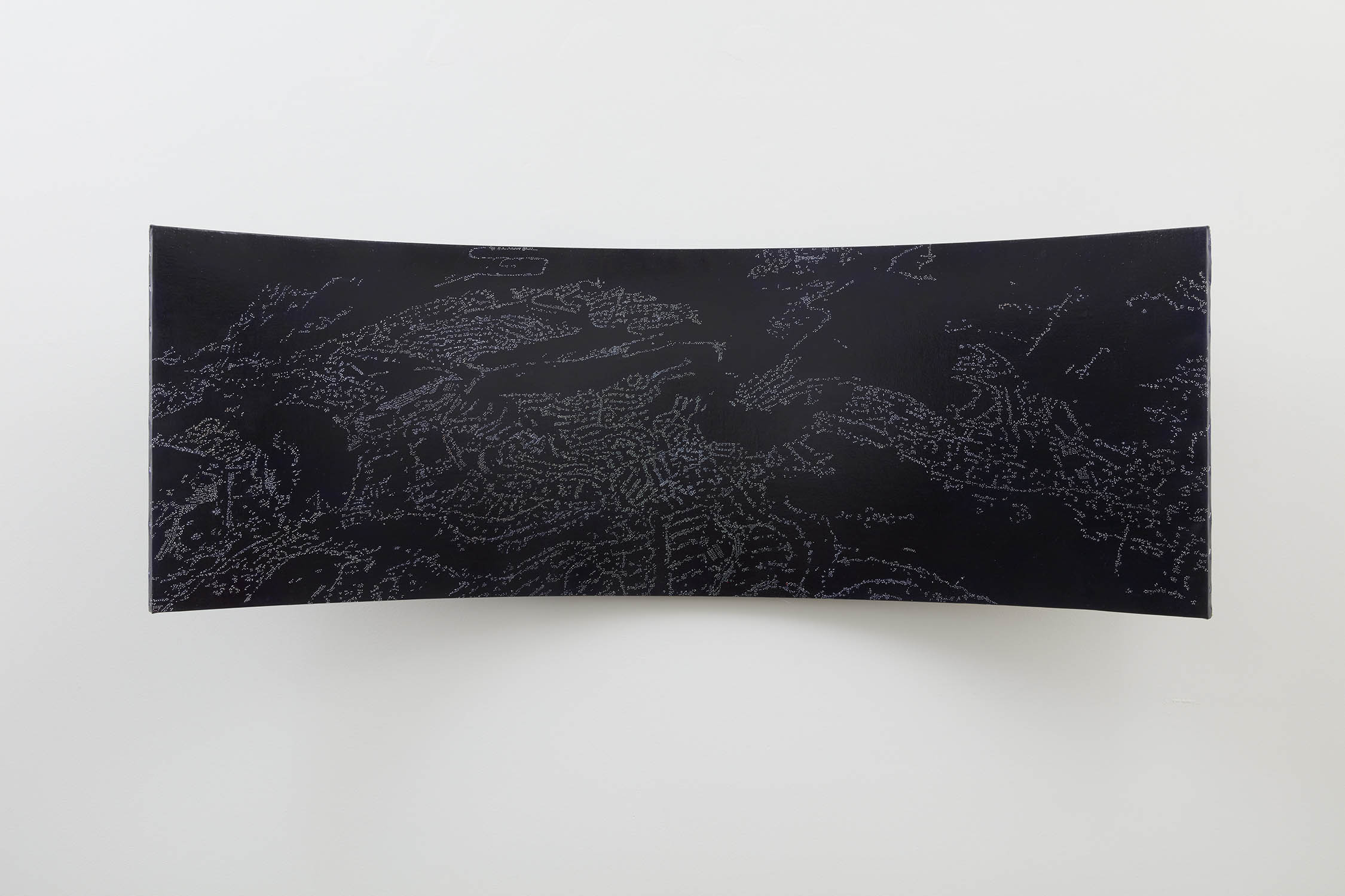 Chiki, <i>View III (sisterhood)</i>, 2025. Oil and egg tempera on linen, 23 5/8 x 68 7/8 in (60 x 175 cm)